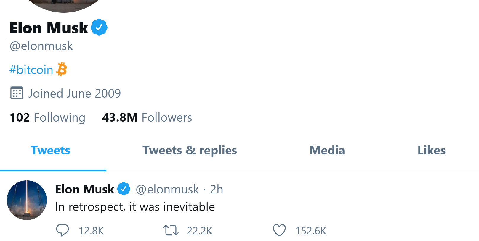 Elon Musk, bir tweet ilə bitkoinin dəyərini 5000 dollar artırdı