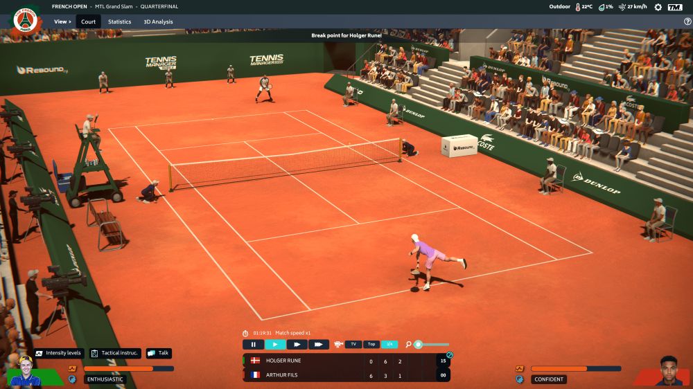 Tennis Manager 2022 выйдет 17 мая на ПК и Mac