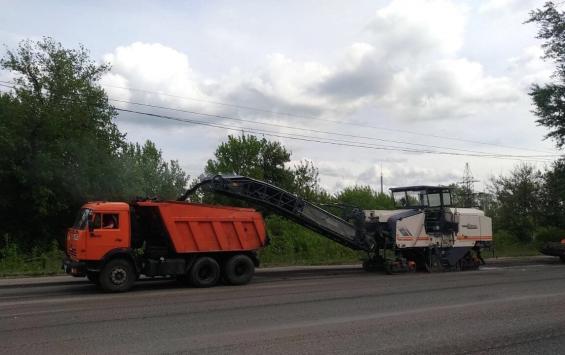 В Курске продолжаются дорожные работы