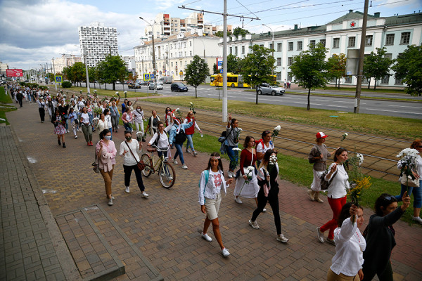 В Минске проходят акции в поддержку задержанных. Фоторепортаж