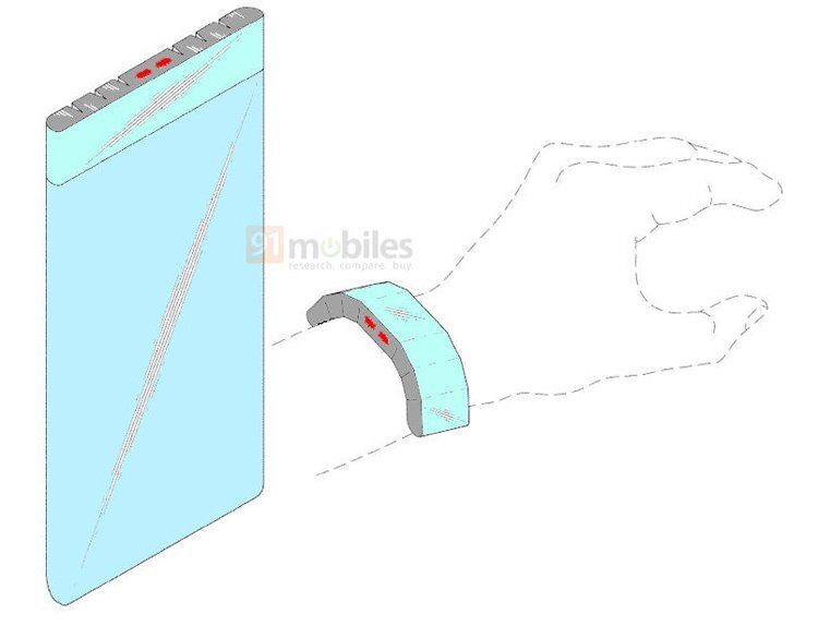 Samsung придумала смартфон со съёмным дисплеем. Он превращается в браслет
