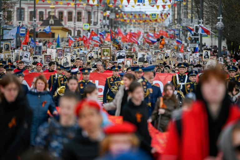 В шествии «Бессмертного полка» в Твери приняли участие 39 тысяч жителей