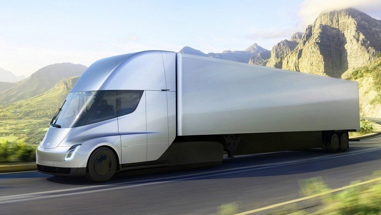 Tesla впервые опубликовала видео с движущимся электрогрузовиком Tesla Semi