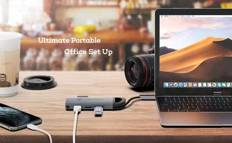 USB-хаб NOVOO 6-в-1 с Type-C и Thunderbolt 3 за $18,15 на распродаже