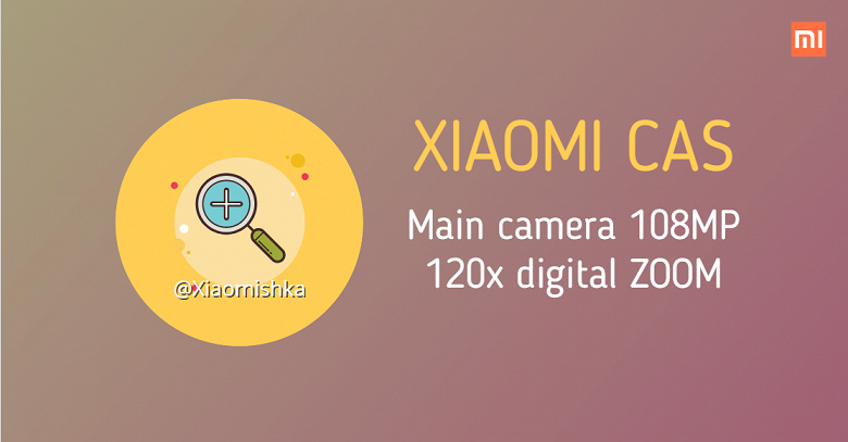 12-кратный оптический и 120-кратный цифровой зум в смартфоне Xiaomi CAS