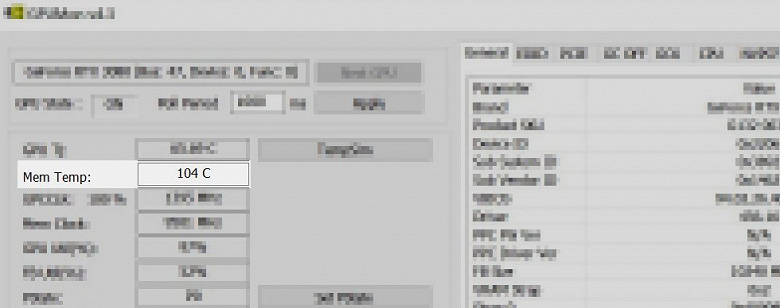 Память у GeForce RTX 3080 может разогреваться свыше 100 градусов